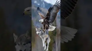 Strong Eagle Grabbed the Wolf and Flew to the Nest #wildlife