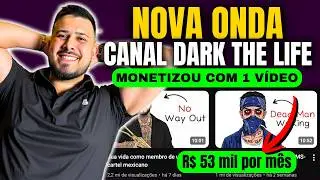 Como Criar um Canal Dark Simples que Monetiza R&aacute;pido e Ganhar Dinheiro com YouTube
