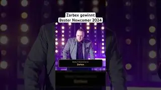 Zarbex gewinnt Bester Newcomer des Jahres bei den Stream Awards 2024 #zarbex