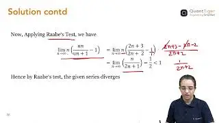 Raabe's Test | Sequence & Series