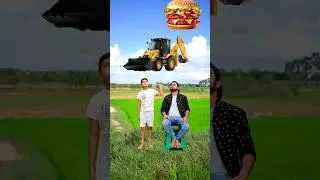 Vehicles, insects & lizard vs icecream, burger, kinder Joy & jalebi - Funny vfx magic 😂