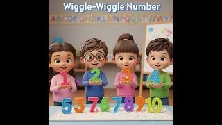 Wiggle Wiggle Number | Learn Number | Number Song | Count 1-10 | Kids Number Learning