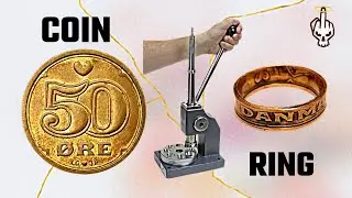 Turning a Danish 50 &Oslash;re Coin Into a Ring (Step by Step)