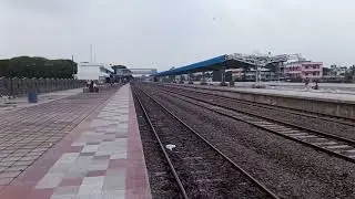 A short look of Tanuku railway station doubling works going on fast 4th may 2022