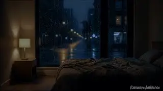 Cozy Bedroom Rain at Night 🌧️ Deep Sleep, Relaxing Rain Sounds Through the Window (No Thunder)