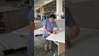 Hand Trimming and Polishing of Edge Bands #Office Furniture Manufacturer in China