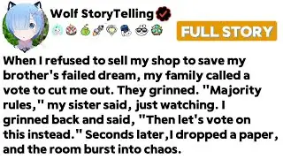 When I refused to sell my shop to save my brother's failed dream, my family called...