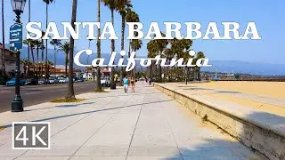 [4K] Santa Barbara Coastal Walk - California