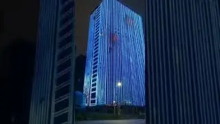 DMX LED Wall  Washer Light Fixture 18W Hotel Exterior Wall  Bridge Outdoor Facade Building Lighting