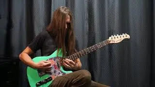 Green Telecaster (Khmelevskiy guitars) metal test