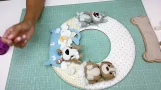 Guirlanda Pets no Banho - Moldes Gratuitos