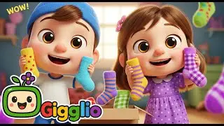 The Socks Song | Find the Pairs! Fun Counting & Colors | Gigglio Nursery Rhymes and Kids Song