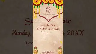 Thread Ceremony Invitation Video || Upanayanam Video Invitations Online || VG-2053
