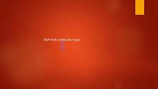BGP Path Attributes