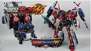 메탈카드봇W 헤비아이언W 트레일러 트럭 로봇 장난감 변신 리뷰 Metal Card Bot W HEAVY IRON W TRAILER TRUCK Robot Toys Review