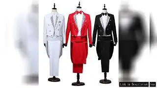 2024  Bent Flower Red/black /white Men's Dress Tuxedo Set Two-pieces,magician's Stage Performance, C