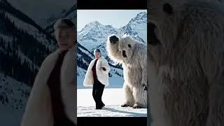 Yeti and me doing winter ballet #crazyinventions #aiart #funboard #skydancer #jumpforjoy
