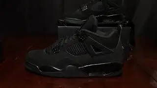 Air Jordan 4 Black Cat review and unboxing.