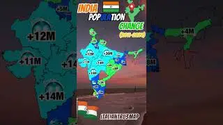 India population change (2011-2024)