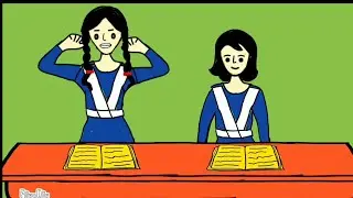 আমার বাস্তব school life 😆😜😁 |Bangla funny cartoon | Cartoon animation video| flipaclip animation |