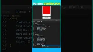 RANDOM COLOR PALETTE GENERATOR #shorts