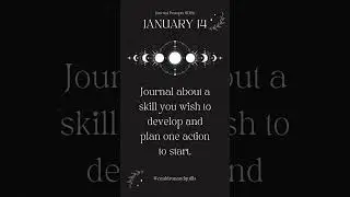 Jan 14 | Daily Moon Journaling Prompts ✨ Guided by the Lunar Cycle | Cauldron & Quills #journaling