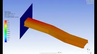 Displacement result of the thin-wall structure impact simulation.