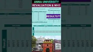 Anna University Revaluation & WH1 Results?#annauniversity #revaluation #wh1 #withheld #review #r2021