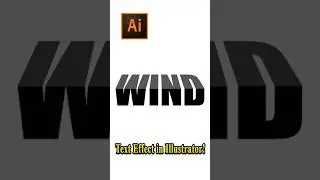 Creative Text Effect in Adobe Illustrator &ndash; Satisfying Typography #Shorts