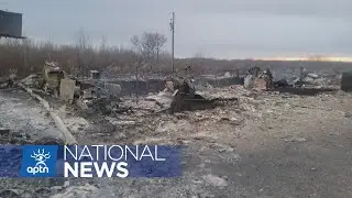Large fire on First Nation in Sask. displaces 8 families | APTN News