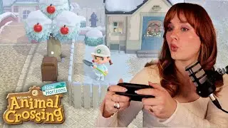 Festive decorating in Animal Crossing!