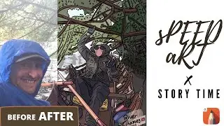 Autodesk SketchBook Speed Art: Portrait x Story Time: My Worst Job Interview Story Ever