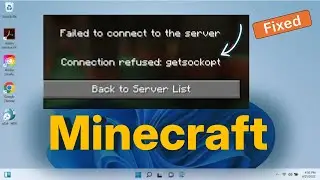 Getsockopt error in Minecraft – How to fix