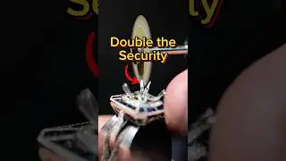 Double claw prongs for double security #jewelryrepair