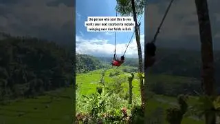Bali swing travel bucket list. #bali #traveling