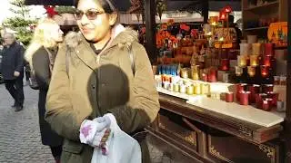 Walking through  Altermarkt Xmas Christmas market cologne koeln  November 2017