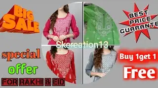 #sk creation13 #chikankarikurti #dailywear 🤩Special offers for Rakhi & Eid. Buy 1 get 1 free😲