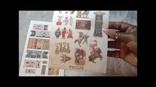 *Sweet Potato Pie Candle promo*AliExpress Stationary Haul ~Art journal mini Flip Thru** ASMR moments