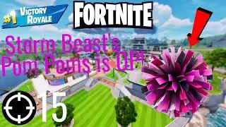 Playing Fortnite Storm Beast's Pom Poms is OP!
