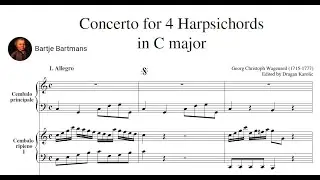 Georg C. Wagenseil - Concerto for Four Harpsichords (c. 1770)