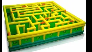 Inflatable labyrinth