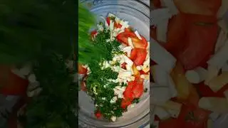 Закуска до шашлику за 5 хвилин #быстрыйсалат  #салат #saladrecipe #salad  #saladsofinstagram