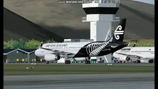 Air New Zealand  A320  Queenstown Airport  NZQN  Landing  FS9
