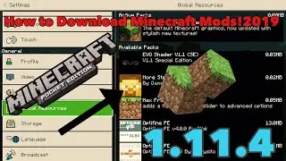 How To Download Minecraft Pe mods 1.11.4 2019|