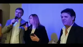Beppe Convertini premia Lucia Grimaldi illustre maddalonese