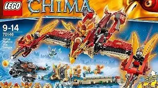 LEGO 70146 Flying Phoenix Fire Temple LEGENDS OF CHIMA Full Toy Review
