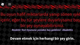 Roblox reaktör oyunu gizli son???? 😎