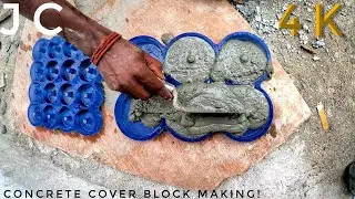 how to make concrete cover blocks and column cover block  !!