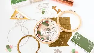 Embroidery Hoop Shaker Ornament Desktop Decor