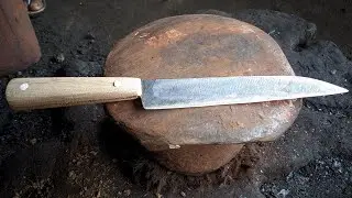 Making a kitchen Knife from steel blade